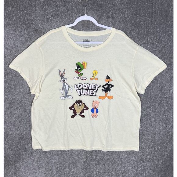 Looney Tunes T-Shirt Womens‎ Size 3X Short Sleeve Bugs Tweety Marvin Taz Print - Picture 1 of 5
